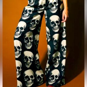 Dressed in Lala Never Taking These Off Pants Skulls in XL